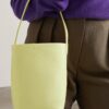 Medium N/S Park Bucket Tote  Bag for Women Cowhide Niche Design Large Capacity Handbag Single Shoulder Bag - 图片 8
