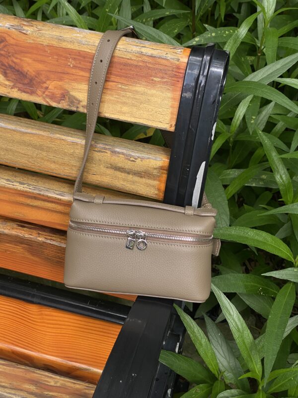 荔枝纹牛皮休闲通勤extra pocket LP16 手提手拎包便当饭盒包化妆包腰包 - 图片 2