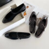 Niche Design French Style Retro Flat Base Cowhide Bright Surface Women's Single Shoes Ballet Mary Jane shoes   #Y69 - 图片 6