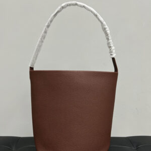 Bucket N/S Park Tote Bag for Women Cowhide Niche Design Large Capacity Handbag Single Shoulder Bag