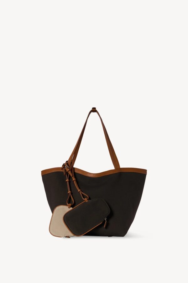 Park Tote Three Canvas Bag in Cotton and Leather - 图片 4