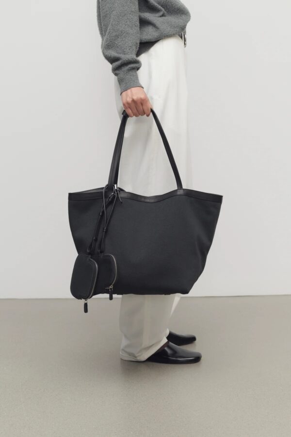 Park Tote Three Canvas Bag in Cotton and Leather - 图片 2