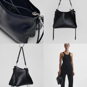 Phoebe Philo's new Gig bag with ribbon tassels, one-shoulder crossbody tote bag, Gig pouch mobile phone bag