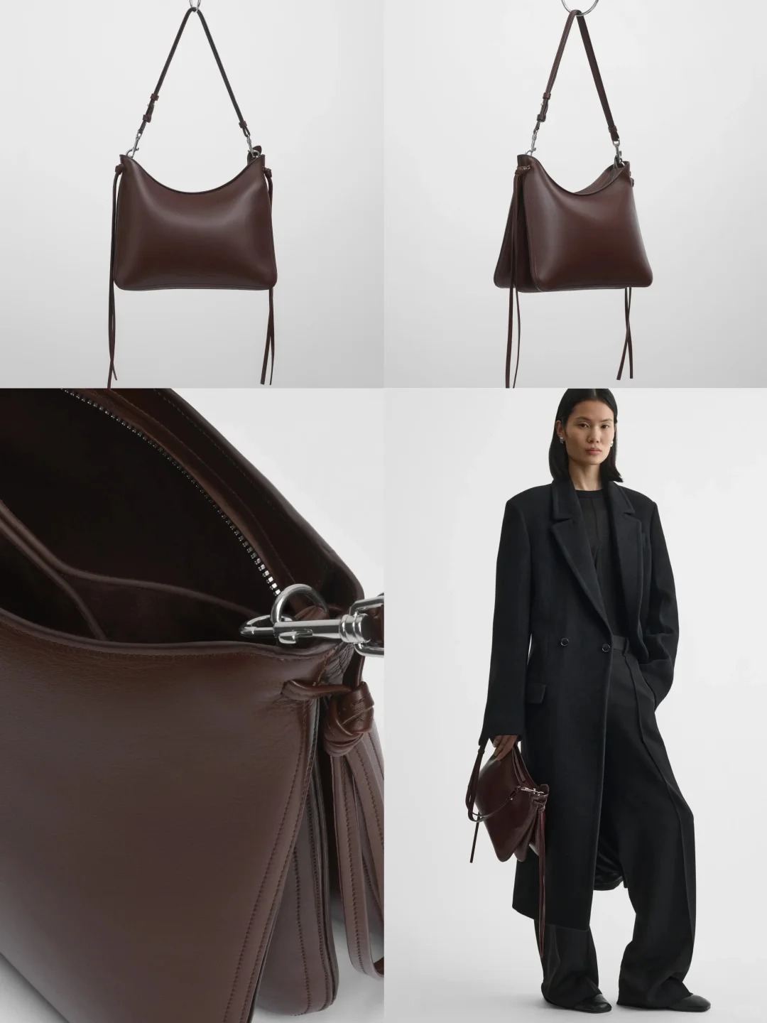 Phoebe Philo's new Gig bag with ribbon tassels, one-shoulder crossbody tote bag, Gig pouch mobile phone bag - 图片 2