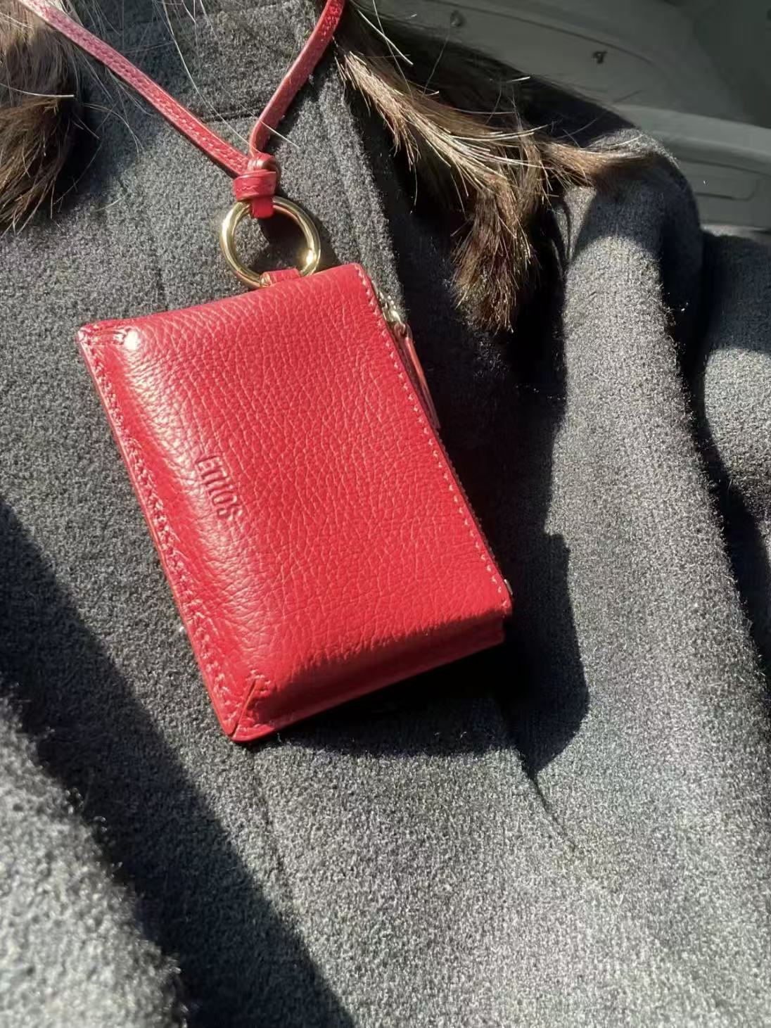 Ethos Leather Card Holder Coin Purse Charm – nsparkstore.com