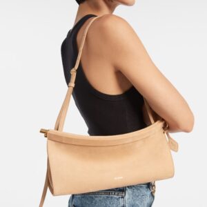Le Click Size M Shoulder Bag Stylish and Versatile Leather Baguette Bag