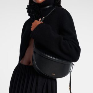 Hip S Saddle Bag Leather Fashionable Shoulder Crossbody Bag for Women