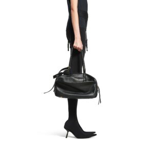 Carrie Bowling Bag  Stylish and Simple Cowhide Shoulder  Handbag