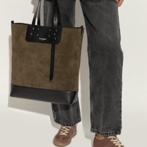 Vertical Suede Large Capacity Shoulder Handbag Tote Bag