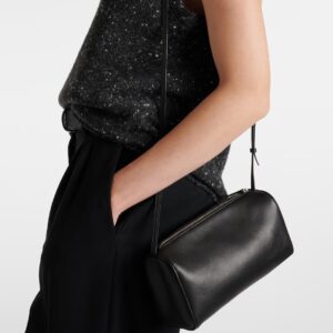 New Saddle Leather 90S Pen Holder Shoulder Handbag Crossbody Bag