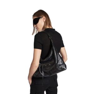 City Moto Oil-waxed Cowhide Vintage-style Shoulder Handbag Crossbody Bag